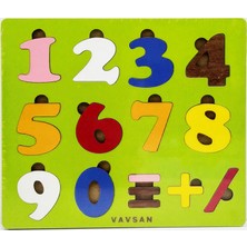 Vavsan Sayı Puzzle Bultak Eğitici Montessori Ahşap Oyuncak