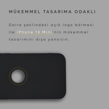 CepStok Apple iPhone 13 Mini Kılıf Slim Fit Ultra Ince Esnek Kamera Korumalı Mat Siyah Silikon