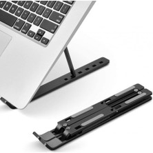 Andela 7 Kademeli Ayarlı Katlanabilir Laptop Tablet Standı Siyah