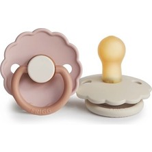 Frıgg Daisy Ikili Kauçuk Emzik - Biscuit / Cream 0-6 Ay