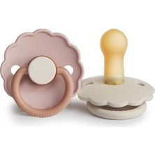 Frıgg Daisy Ikili Kauçuk Emzik - Biscuit / Cream 0-6 Ay