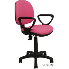 Bürositzt Kumaşlı Sekreter Plastik Ayaklı Çalışma Koltuğu