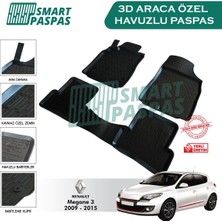 Renault Megane (3) 2009-2015 3D Havuzlu Paspas