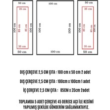 Decogold Decozza Dekoratif Boyanabilir Duvar Çıtası Hazır Kesimli 2,5 cm Çıta Duvar Süsü