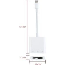 Ssmobil 3 In 1 Iphone Lightning To Sd-Tf Çevirici Adaptör