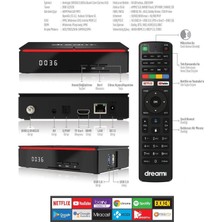 Dreamstar Uydu Alıcı 4K Pro Android Exxen Netflix Wifi Bluetooth Ethernet Sd 2gb Ram 16GB Hafıza Dreamstar-A5