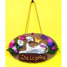 NAZAR Dekoratif Kedi Figürlü Kapı Süsü 32 cm