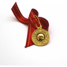 By Devli 14 Ayar Altın Çeyrek Altın Görünümlü Takı