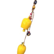 NAZAR 2li Sarkıt Seramik Çan Dekoratif Bahçe Balkon Duvar Süsü 47CM