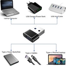 Adaman USB 3.0 A USB To Type-C Dönüştürücü Adaptör Premium Veri ve Şarj Aparatı