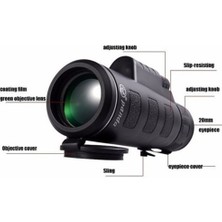 Okgoods Dış Mekan Yürüyüş Teleskobu Için Tripod Klipsli Hd Optik Monoküler 40X Yakınlaştırma (Yurt Dışından)