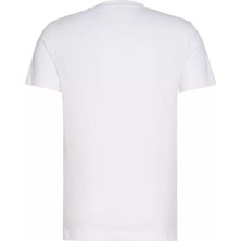 Calvin Klein Erkek Core Monogram Slim Beyaz T-Shirt