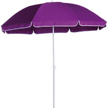 Shopmekan Polyester Örtülü Bahçe Balkon Teras Şemsiye Mor