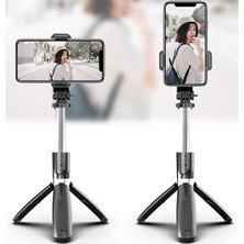 L02 4in1 Selfie Çubuğu Uzaktan Kumandalı Bluetooth Tripod