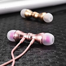 Zsykd 3.5mm Bas Müzik Mıknatıslar Kulaklık (Gri) (Yurt Dışından)