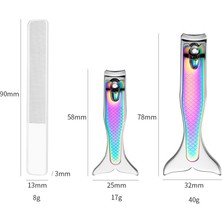GZPLZ 3 Adet Küçük Deniz Kızı Renkli Titanyum Düz Tırnak Makası (Yurt Dışından)