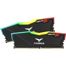 Team T-Force Delta Rgb Black 16GB (2X8GB) 3600MHZ CL18 Ddr4 Gaming Ram (TF3D416G3600HC18JDC01)