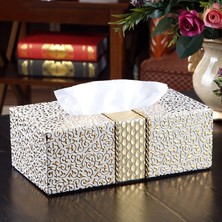 Sanlindou Kabuk Doku Kutusu Araba Ev Dikdörtgen Şekilli Doku Kutusu Ev Oturma Odası Masaüstü Napkin Doku Tutucu Beyaz  Altın | Tuvalet Fırçası Tutucular (Yurt Dışından)