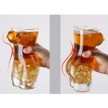 Sanlindou Seksi Lady Erkekler Dayanıklı Çift Duvar Viski Gözlük Şarap Shot Cam Büyük Göğüs Bira Kupası 700Ml | Kupalar (Beyaz) (Yurt Dışından)