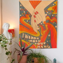 Generic 100 * 150 cm Vintage Gökkuşağı Goblen Duvar Asılı Retro Tarzı Güneş Trippy Estetik Oda Dekor Ev Oturma Odası Yatak Odası Boho Duvar Sanatı Dekor | Dekoratif Gobiyeller (Yurt Dışından)
