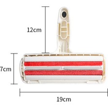 Sanlindou 2 Yollu Pet Saç Çıkarıcı Rulo Lint Kaldır Fırça Köpek Kedi Bakımı Saç Temizleme Fırçası Kendinden Temizleme Kedi Tarak Köpek Aksesuarları | Köpek Tarakları (Kırmızı) (Yurt Dışından)