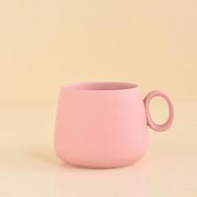 Sanlindou Yaratıcı Gökkuşağı Seramik Kahve Kupa Pastel Renk Sevimli Çay Tumbler Kupası Tazas De Cafe Bardaklar Ve Kupalar Yenilik Latte Tumblers | Kupalar (Pembe) (Yurt Dışından)