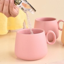 Sanlindou Yaratıcı Gökkuşağı Seramik Kahve Kupa Pastel Renk Sevimli Çay Tumbler Kupası Tazas De Cafe Bardaklar Ve Kupalar Yenilik Latte Tumblers | Kupalar (Pembe) (Yurt Dışından)