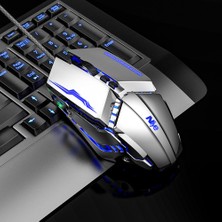 Generic Kablolu Gaming Fare 7 Düğme 3200 Dpı USB Dilsiz Bilgisayar Mouse Gamer Ergonomik Sessiz Fare Pc Dizüstü Için Renkli Arka Işık ile (Yurt Dışından)