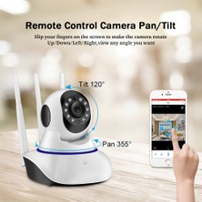 Sanlindou Insan Vücudu Otomatik Izleme Wifi Ptz Ip Kamera Kablosuz Ev Güvenlik Gözetim Gece Görüş Cctv Kamera Bebek Monitörü | Gözetim Kamerası (Model T11) (Yurt Dışından)