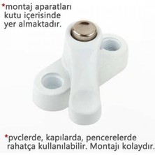 Strongart Pvc Kapı Pencere Emniyet Kilidi - Düğmeli Pimapen Kilidi - Çelik