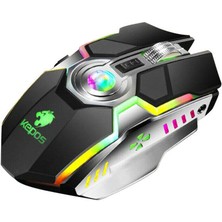 Sanlindou G80 Kablosuz Oyun Fare Şarj Edilebilir Oyun Mouse Sessiz Ergonomik 7 Tuşlar Rgb Arkadan Aydınlatmalı 1600 Dpı Fare Bilgisayar Pro Gamer Için (Yurt Dışından)