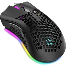 Sanlindou 2.4 Ghz Kablosuz Oyun Fare Şarj Edilebilir Fare Rgb Işık Efekti İle 3 Ayarlanabilir Dpı Pc Için Petek Mouse Fare (Yurt Dışından)