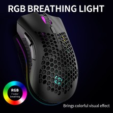 Sanlindou 2.4 Ghz Kablosuz Oyun Fare Şarj Edilebilir Fare Rgb Işık Efekti İle 3 Ayarlanabilir Dpı Pc Için Petek Mouse Fare (Yurt Dışından)