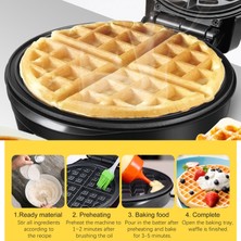 Sanlindou Elektrikli Waffle Makinesi Pişirme Mutfak Aletleri Kabarcık Yumurta Kek Fırında Kahvaltı Dondurma Makinesi Waffle Pot Pişirme Pan Sonifer | Waffle Makineleri (Yurt Dışından)