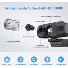 Sanlindou 1080 P Tam Hd Webcam 4 K Web Kamera Dahili Mikrofon 3D İle 3D Dnr 1080 P Hd Bilgisayar Pc Kamera Usb Sürücüsü Ücretsiz Video Webcam (Yurt Dışından)