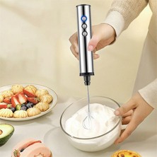 Sanlindou Elektrikli Blender Süt Froother Usb Şarj Edilebilir Gıda Mikser El Bubble Maker (Yurt Dışından)