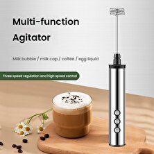 Sanlindou Elektrikli Blender Süt Froother Usb Şarj Edilebilir Gıda Mikser El Bubble Maker (Yurt Dışından)