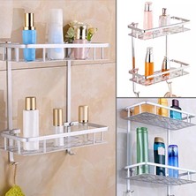 Sanlindou Parlak Banyo Alüminyum Plaka Raf Banyo Şampuan Duş Jel Raf Mutfak Asılı Depolama Raf | Banyo Rafları (Yurt Dışından)