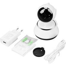 Sanlindou Hd 720 P Mini Ev Güvenlik Ip Kamera Iki Yönlü Ses Kablosuz Mini Kamera 1Mp Gece Görüş Cctv Wifi Kamera Bebek Monitörü | Gözetim Kameraları (14 * 12 * 11) (Yurt Dışından)