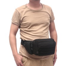 Strade Store Erkekler Kadınlar Için Açık Bel Omuz Çantası Hiking Sling Göğüs Paketi Crossbody Siyah (Yurt Dışından)