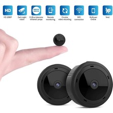 Sanlindou Mini Kamera Wifi 1080 P W10 Kablosuz Hd Ip Gece Görüş Ev Güvenlik Hareket Algılama Dvr Kam Kapaklı App İle Kapalı Açık (Siyah) (Yurt Dışından)