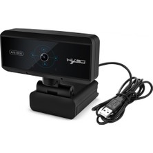 Hxsj S3 500W 1080P Ayarlanabilir 180 Derece Hd Webcam -Siyah (Yurt Dışından)