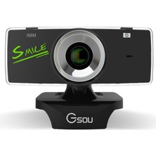 Gsou Dahili Mikrofonlu B18S Akıllı Hd Webcam -Siyah (Yurt Dışından)