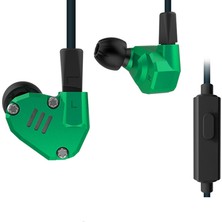 Kz Zs6 1.2 M Asılı Kulak Sporları 3.5mm Tel Kontrol Kulaklık (Ye艧il) (Yurt Dışından)