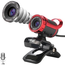 HXSJ Zyskd A859 480P Webcam -Siyah/kırmızı (Yurt Dışından)