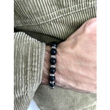 Padore Accessory Metal Detaylı Doğal Taş Bileklik