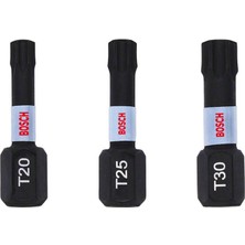 Bosch Impactc Torx Bits Ucu T20/25/30x25 Mm 3'Lü 2608522479