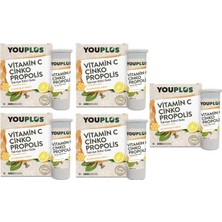 Youplus Vitamin C Çinko Propolis 20 Efervesan Tablet 5 Adet