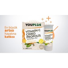 Youplus Vitamin C Çinko Propolis 20 Efervesan Tablet 5 Adet