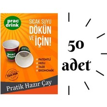 50LI Karton Bardakta Hazır Pratik Çay